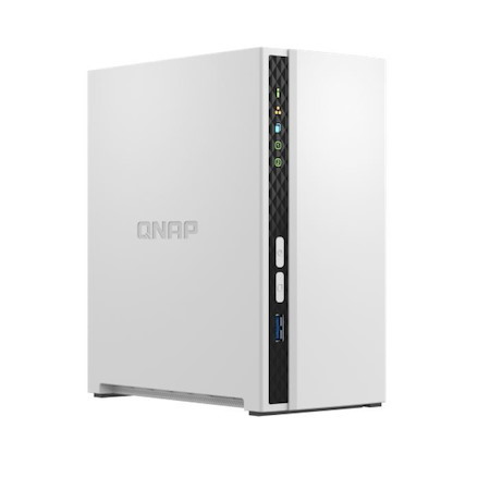 Qnap TS-233 2 Bay Nas Arm 4-Core Cortex-A55 2.0GHz Processor 2GB Hot-Swappable 1xGbE Wol 2xUSB2.0 1xUSB3.2 Fan 2 Year Warranty