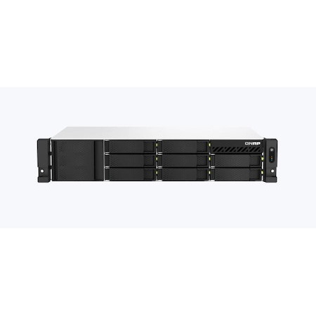Qnap TS-873AeU-RP-4G 8 Bay 2U Amd Ryzen™ Embedded V1500B 4GB DDR4 Hot-Swappable 2 X M2 2280 2x2.5GbE Wol 1xPCle Gen3 X8 4xUSB3.2 2U Redundant Power