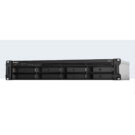 Synology RackStation RS1221+ 8 Bay Nas Amd RyzenTM V1500B Quad-Core 2.2 GHz 4G DDR4 Hot Swappable 2xUSB 3.2xExpansion Port 2U 4 X 1GbE 1X4-Lanex8 Slot
