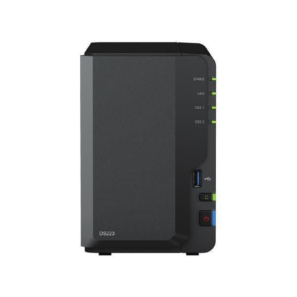 Synology 2-Bay Nas (No Disk) Realtek 4-Core, 2GB, GbE(2), Usb(3), TWR, 2YR