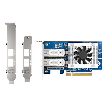 Qnap Dual Port QSFP28 25GbE N Etwork Card, Low-Profile (Pcie Gen4 X8)