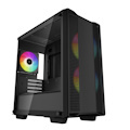 DeepCool CC360 Argb Micro-ATX Case 3 Pre-Installed Argb Fans Liquid Cooling Support Up To 360MM Tempered Glass Panel, Front USB3.0×1、USB2.0×1、Audio×1