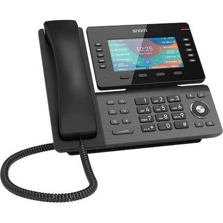 Snom D865 Usb-A DeskTelephone, HD Audio, Hands Free Capability, Bluetooth, Superior Audio Quality,Security (TLS & SRTP)