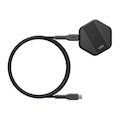Uag Wireless Charging Pad With Stand - Black/Carbon Fiber (9B4410114042),Up To 15W Of Wireless Power, Metal Stand, Detachable 4FT Braided Usb-C Cable