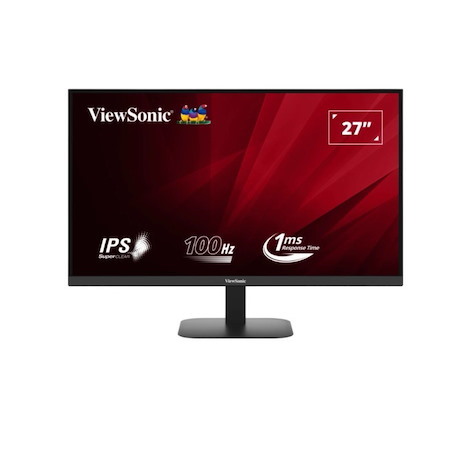 ViewSonic 27' Va2708 2K, 100HZ, SuperClear Ips, 1MS, HDR10, 2 X Speakers, Seamless Viewing, Hdmi 2.0, DP X 1, Audio, Eco Mode Ves 75, Monitor