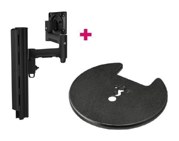 Atdec Awm Single Monitor Arm Solution - 460MM Articulating Arm - 400MM Post - Grommet Clamp - Black