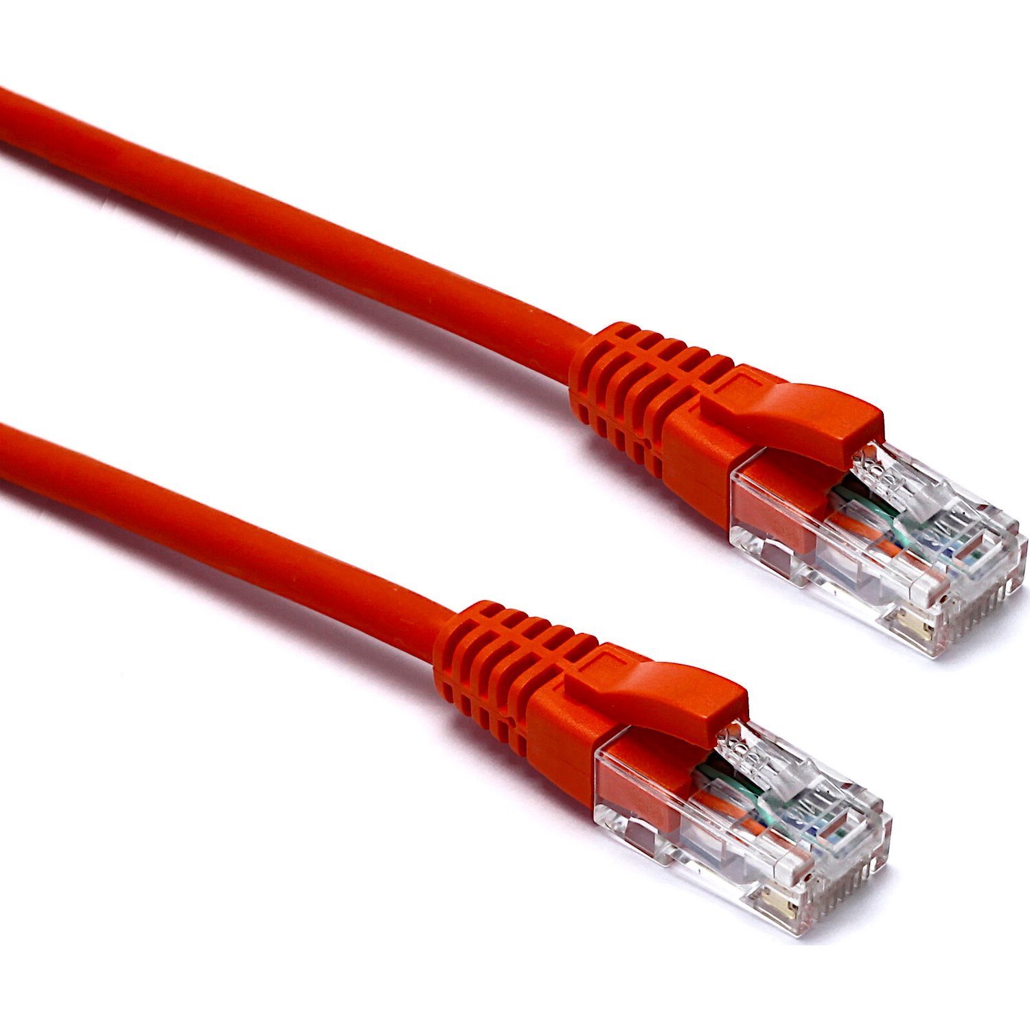 Excel Cat6 Patch Lead U/UTP Unshielded LSOH Blade Booted 0.5 m Orange (10-Pack)