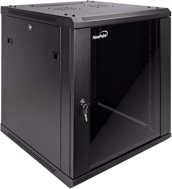 Server Cabinet Wall Mount Rack Enclosure 12U