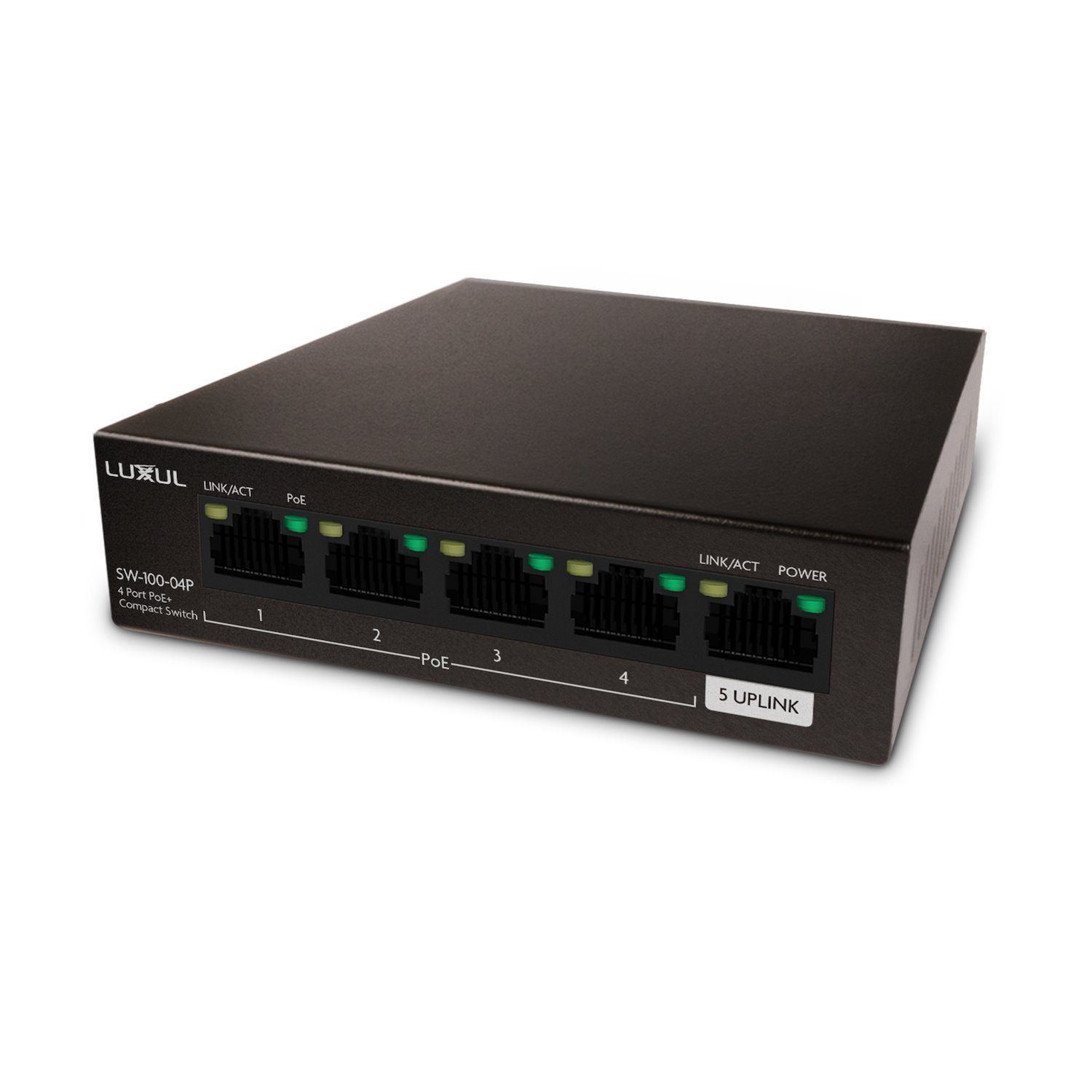 Luxul On Q 4 Port GB PoE+ Switch