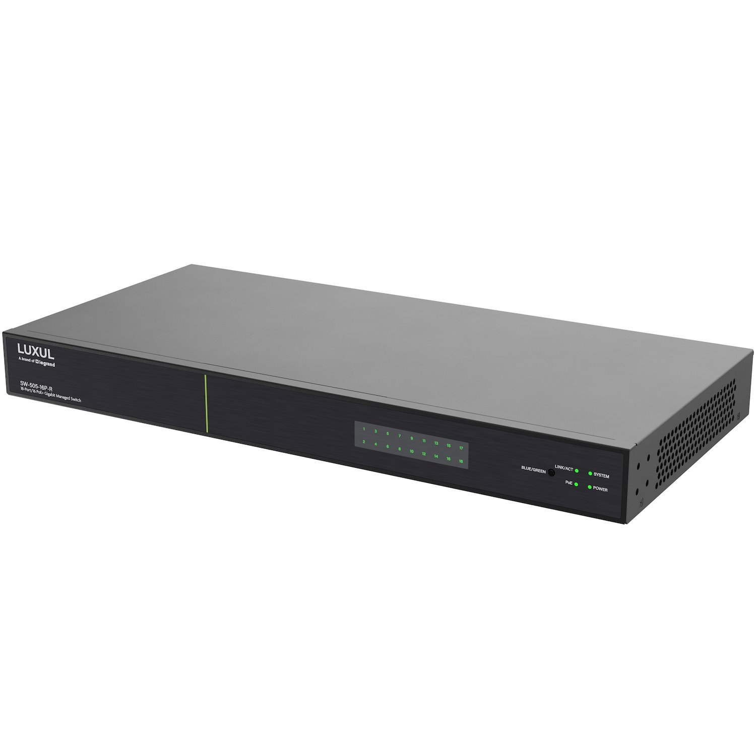 Luxul Av 18 Port 16 Poe+1G Managed
