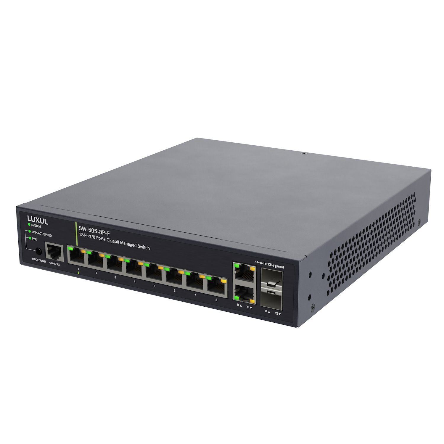 Luxul 12 Port L2 L3 MNGD SW