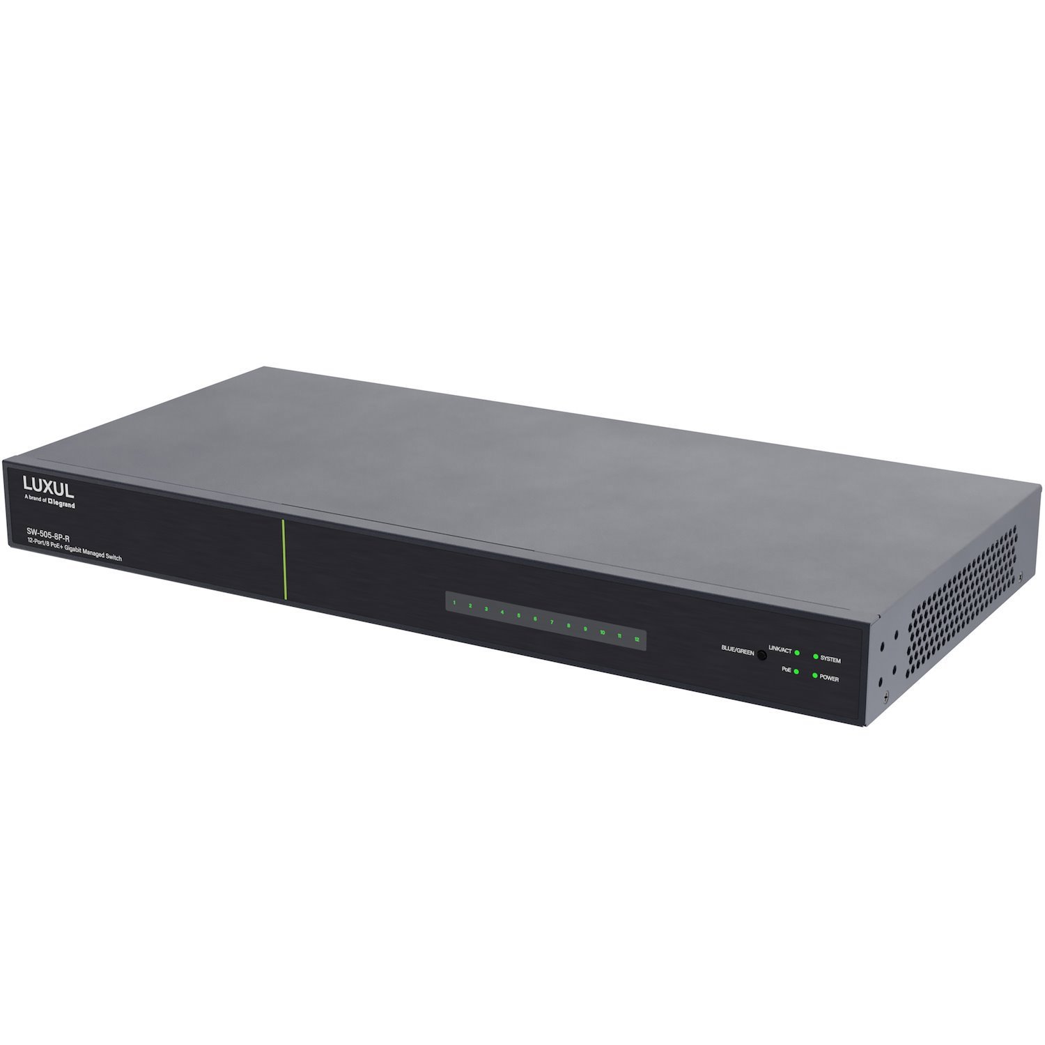 Luxul Av 12-Port (8 Poe+) 1G MNGD