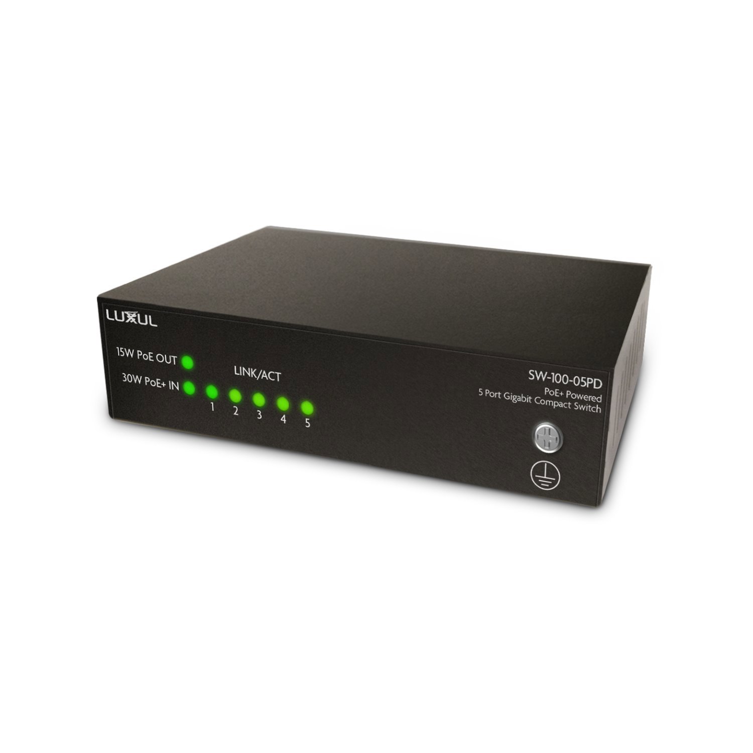 Luxul A Port GB Desktop Switch W/PD Power