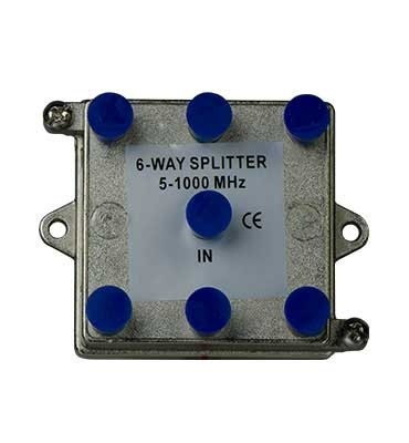 On-Q 1 GHz 6-Way Vertical Coax Splitter