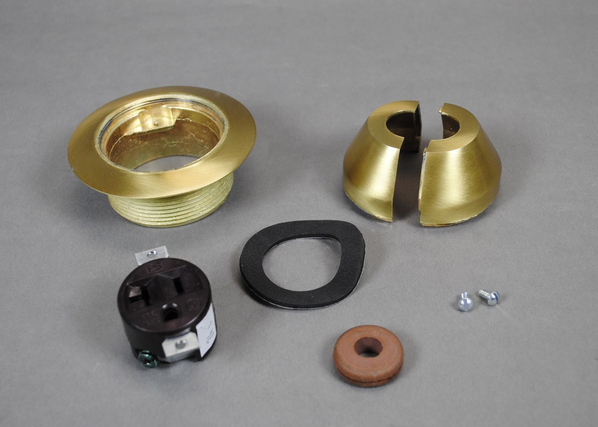 Wiremold 1223BF Power Service Fitting In Brass