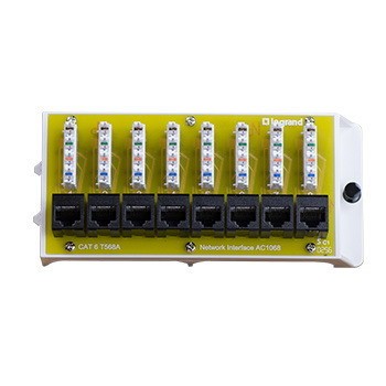 On-Q 8 Port Cat6 Network Interface Module