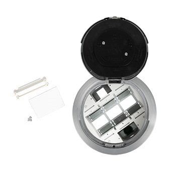 Wiremold 8At2nk Evolution� Recessed Assembly With Flush Style Cover In Nickel