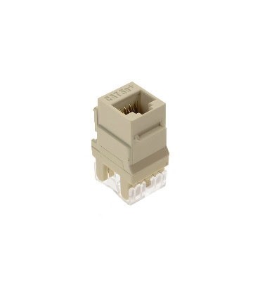 On-Q Cat5e RJ45 Keystone Connector In Light Almond