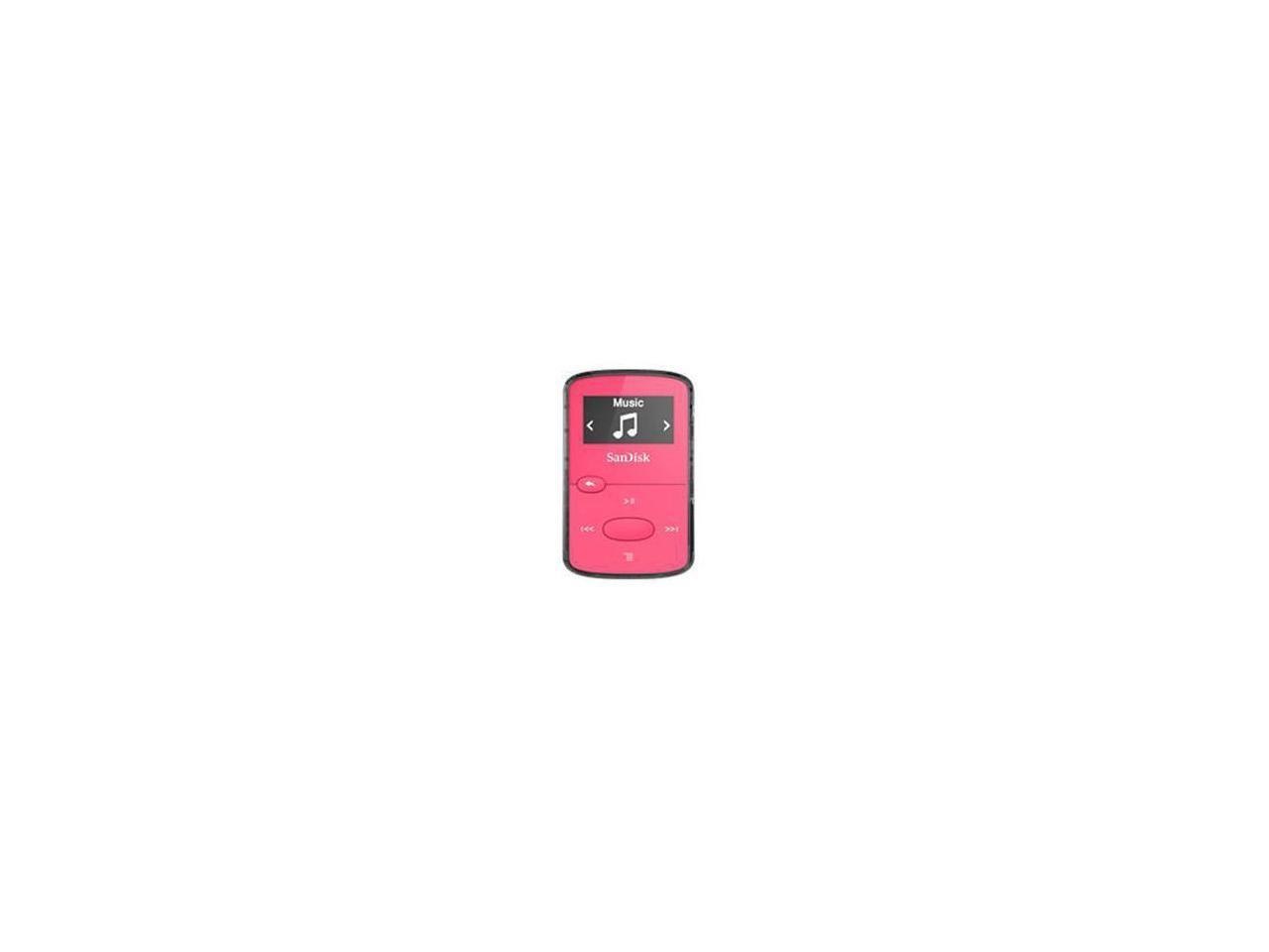 Sandisk Clip Jam Sdmx26-008G-G46p 8 GB Flash MP3 Player - Pink