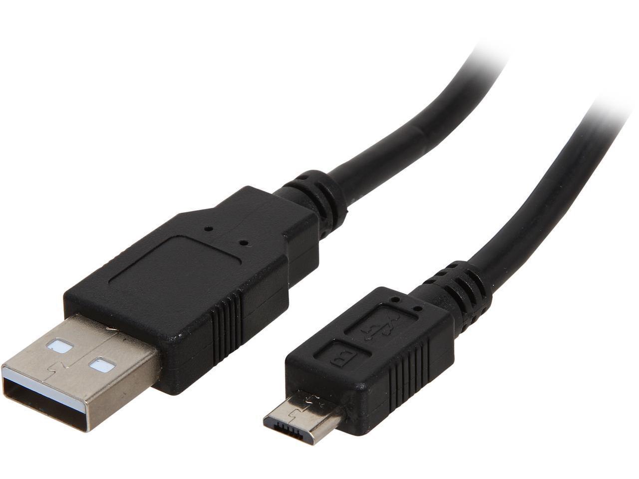 Rosewill U2-Am-Microb5m-3-Bk Black 3FT. Usb Type A To Type Micro B 5-Pin Cable