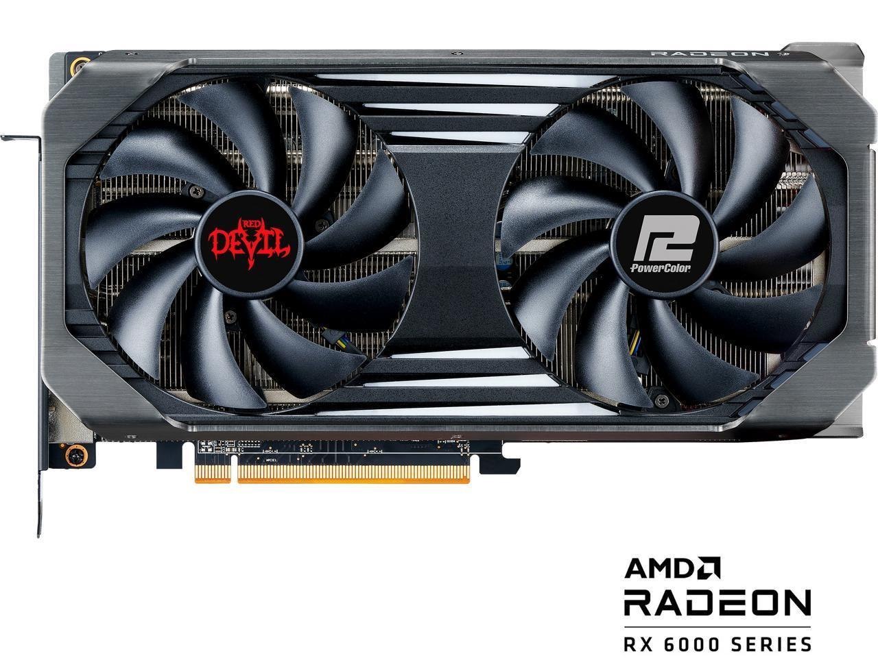 PowerColor Red Devil Radeon RX 6650 XT 8GB GDDR6 Pci Express 4.0 Atx Video Card Axrx 6650XT 8Gbd6-3Dhe/Oc