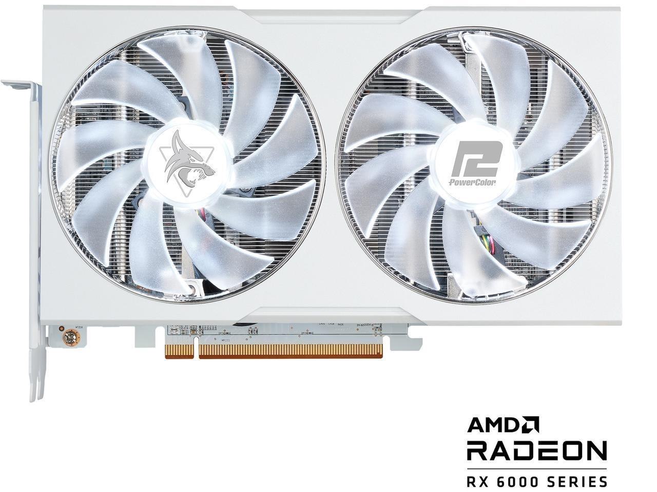 PowerColor Hellhound Spectral White Radeon RX 6650 XT 8GB GDDR6 Pci Express 4.0 Atx Video Card Axrx 6650XT 8Gbd6-3Dhlv2/Oc