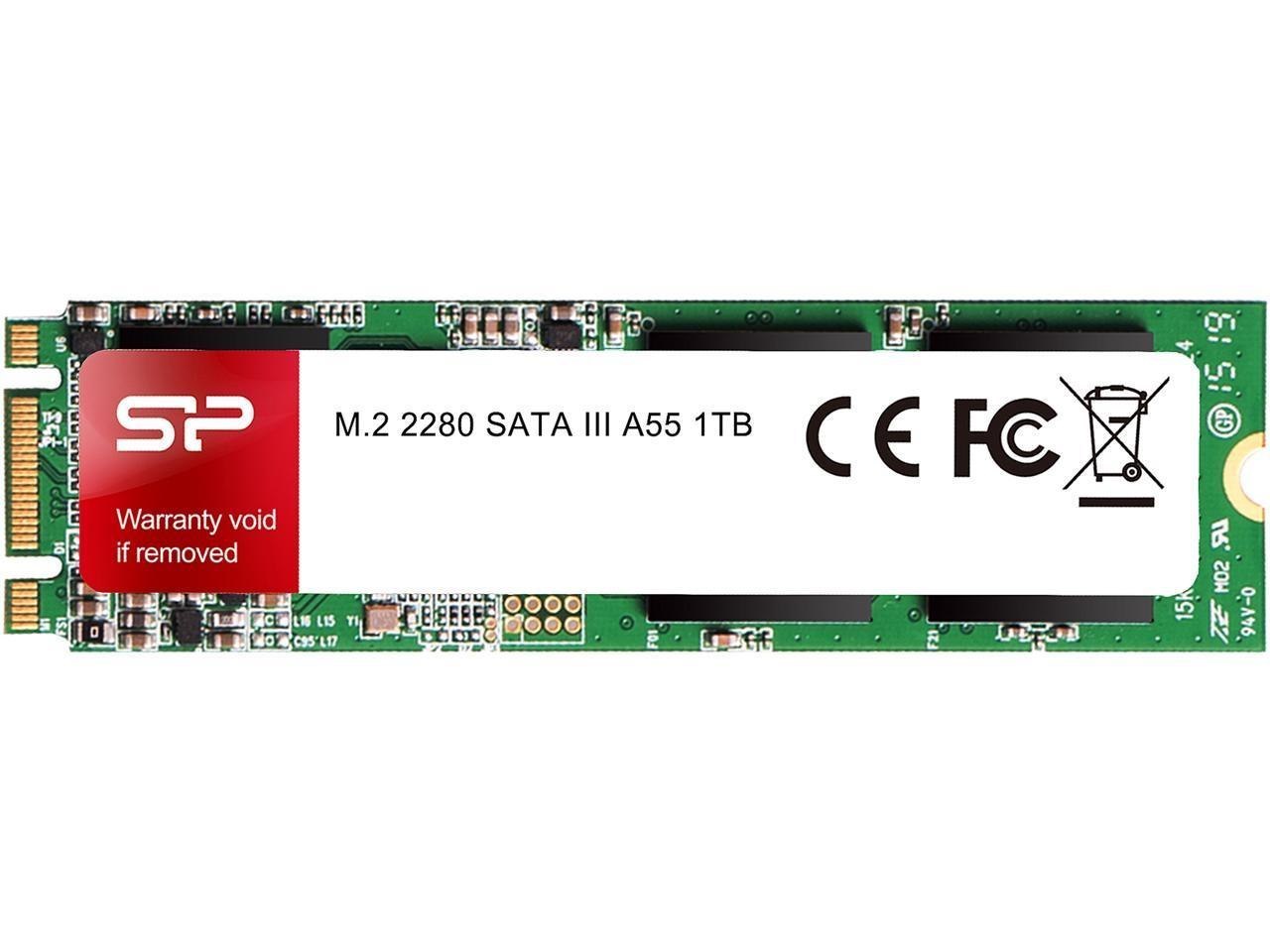 Silicon Power Ace A55 M.2 2280 1TB Sata Iii 3D Nand Internal Solid State Drive (SSD) Sp001tbss3a55m28