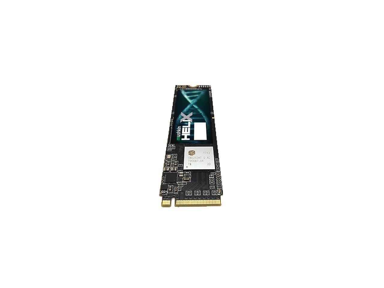 Mushkin Enhanced Helix-L M.2 2280 2TB PCIe Gen3 X4 NVMe 1.3 3D TLC Internal Solid State Drive (SSD) MKNSSDHL2TB-D8