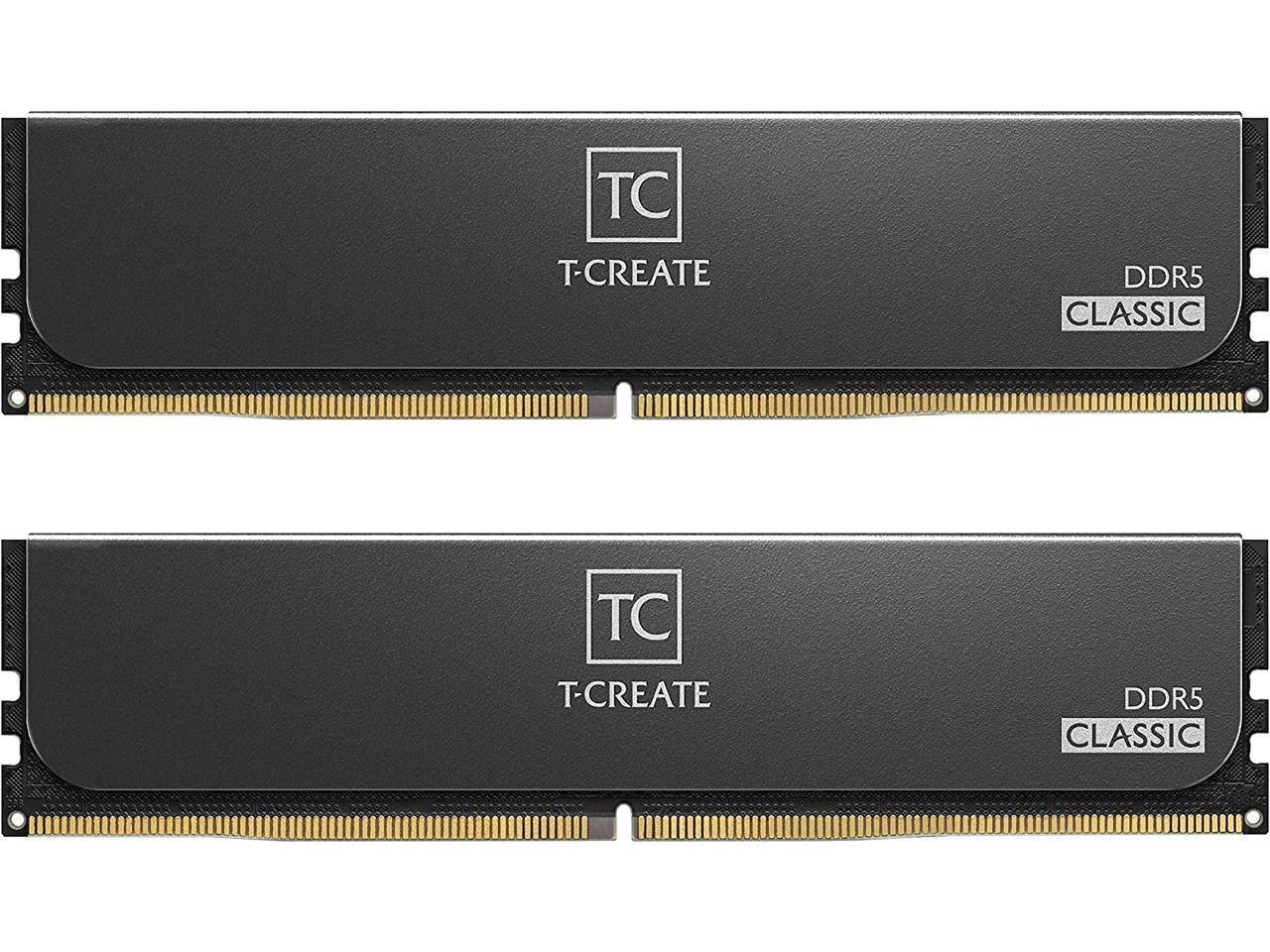 Team T-Create Expert 64GB (2 X 32GB) DDR5 6400 (PC5 51200) Desktop Memory Model Ctced564g6400hc34bdc01