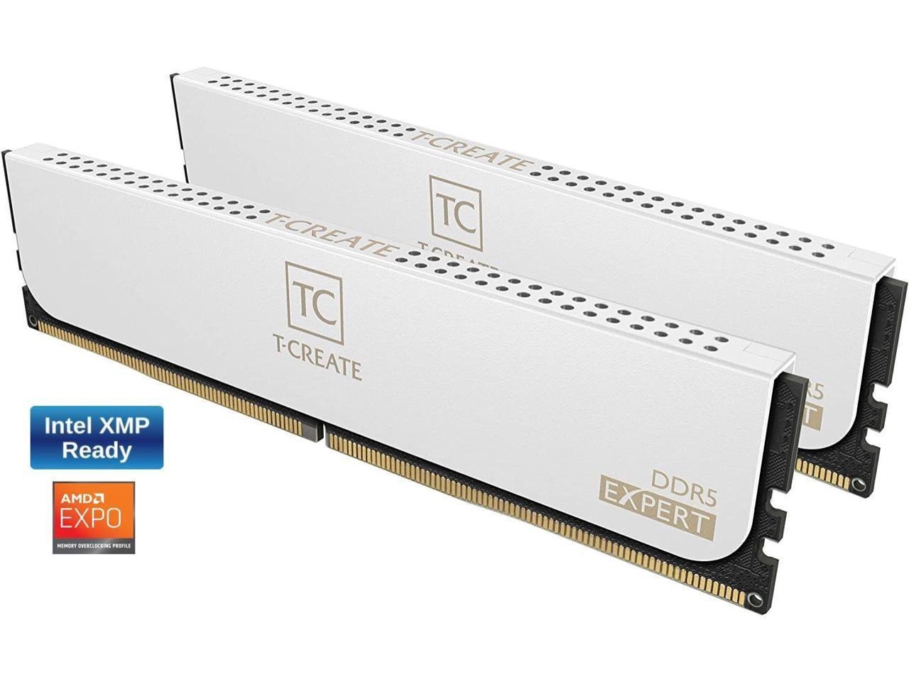 Team Group T-Create Expert 96GB (2 X 48GB) 288-Pin PC Ram DDR5 6800 (PC5 54400) Desktop Memory Model CTCWD596G6800HC36DDC01