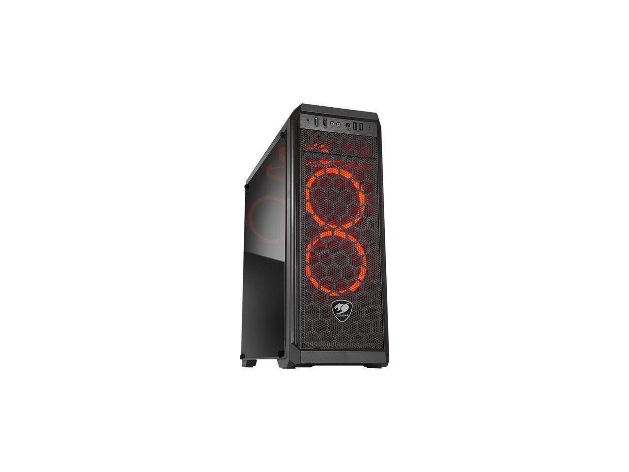 Cougar MX330-F Mid Tower Gaming Case With Elegant Transparent Side Panel & Outstanding Airflow