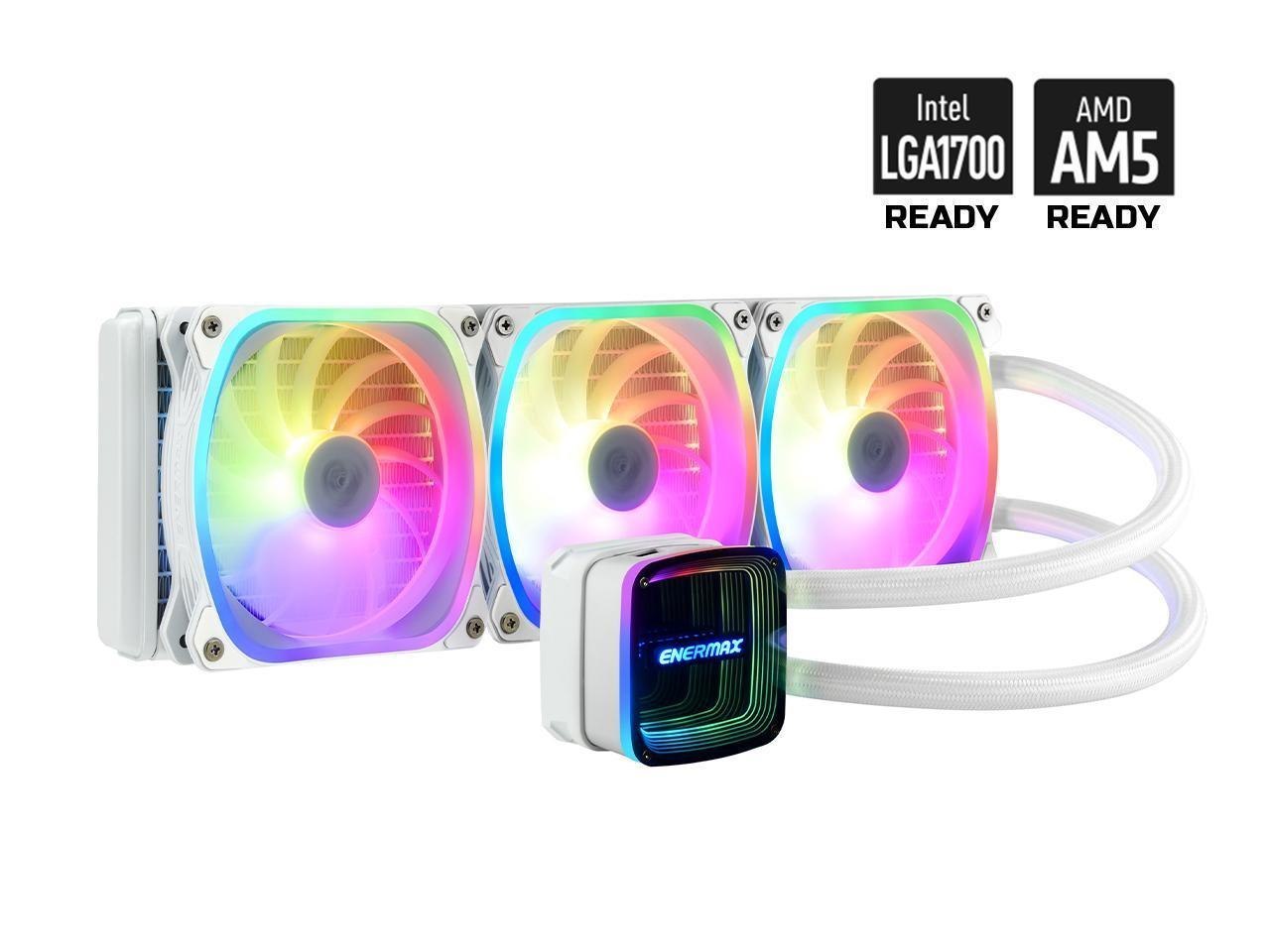 Enermax Aquafusion Adv 360 Argb Aio Cpu Liquid Cooler White