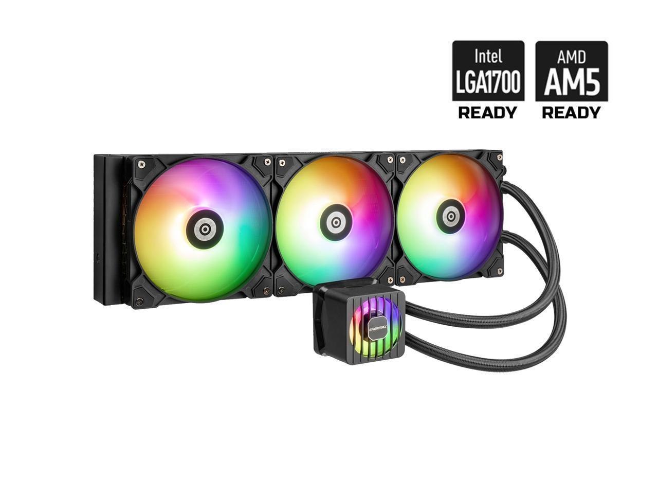 Enermax Liqmaxflo 420 Argb Aio Cpu Liquid Cooler - 60MM VRM Fan Up To 3000 RPM