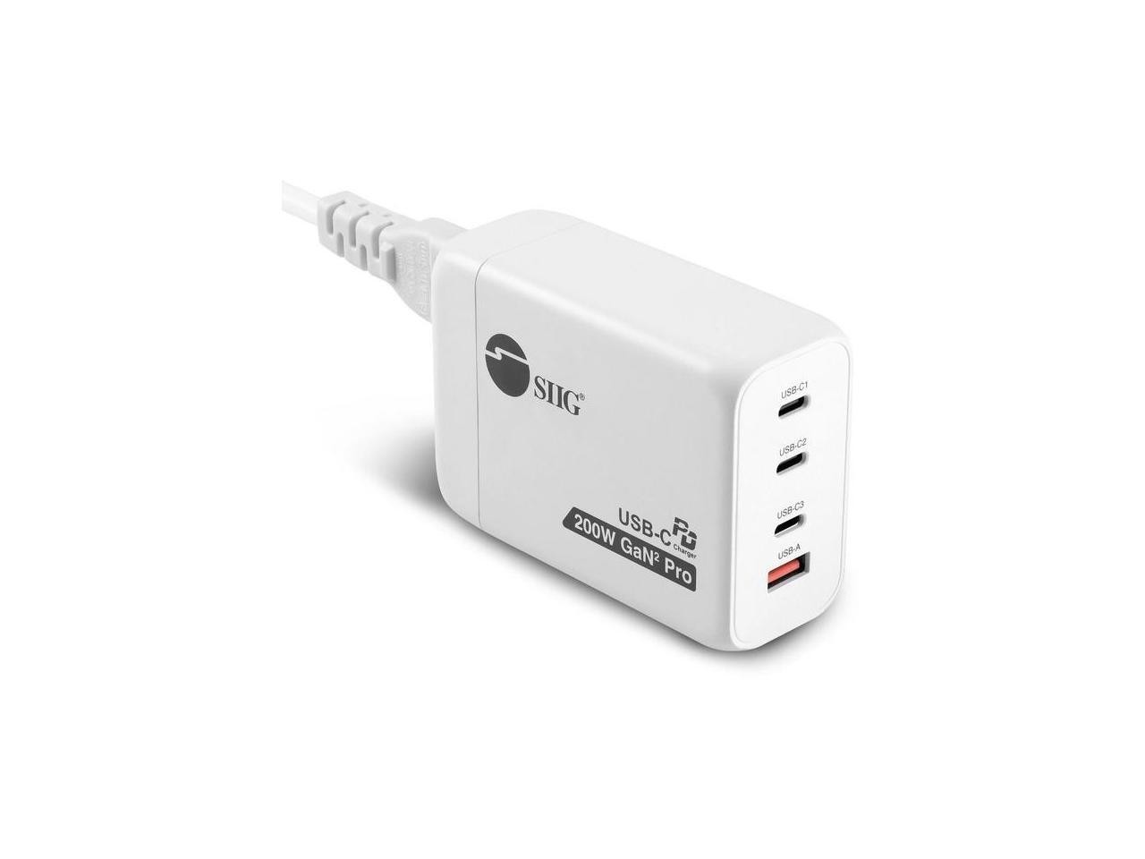 SIIG 200W GaN PD Combo Charger - 3C1A