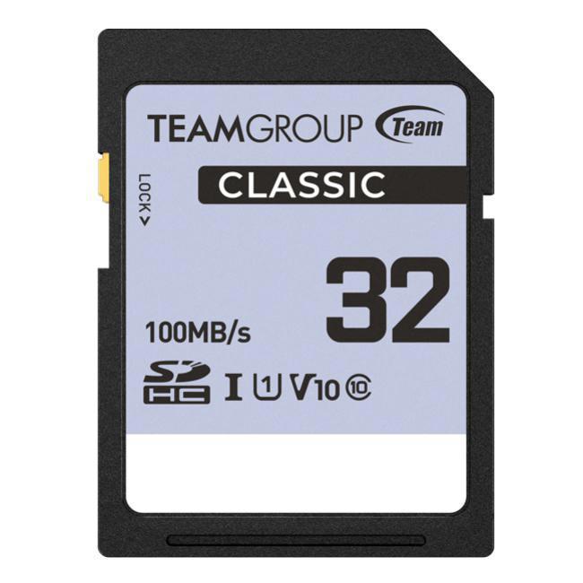 Team Group Classic 32GB SDHC Uhs-I U1 V10 Memory Card
