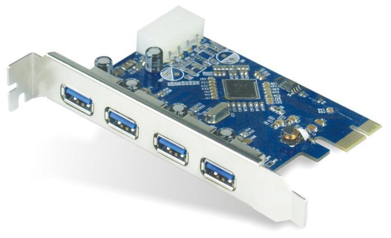 Astrotek 4X Ports Usb 3.0 PCIe Pci Express Add-On Card Adapter 5Gbps Windows XP/7/8/10 Server 2008 & Later Renesas 720201 Chipset Full Height
