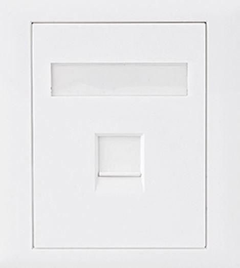Astrotek Cat6 RJ45 Network Wall Face Plate Outlets 86X86MM 1 Port Socket Kit
