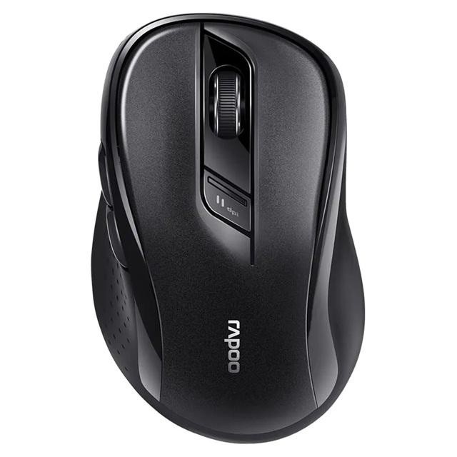 Rapoo M500 Multi-Mode, Silent, Bluetooth, 2.4Ghz, 3 Device Wireless Optical Mouse - Simultaneously Connect Multiple Devices