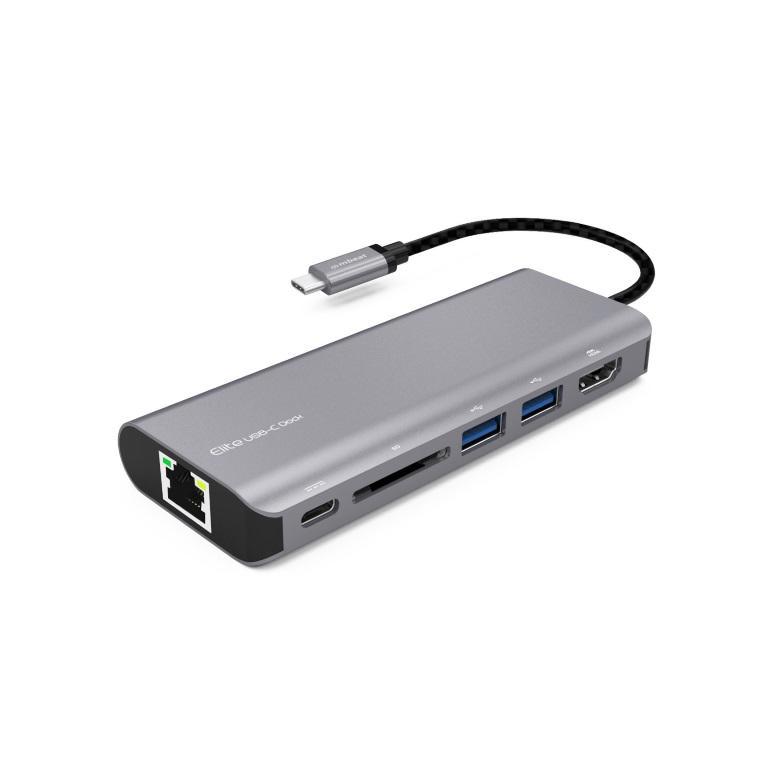 mBeat (LS) Mbeat® Elite Usb Type-C Multifunction Dock - USB-C/4k HDMI/LAN/Card Reader/Aluminum Casing/Compatible With MAC/Desktop PC Notebook Laptop Devices
