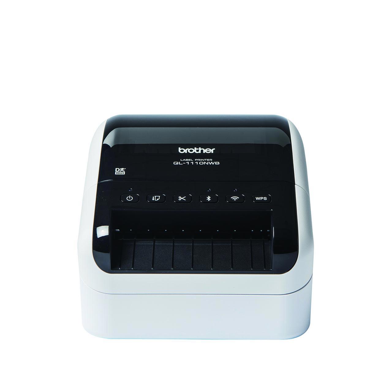 Brother QL-1110NWB Desktop Direct Thermal Printer - Monochrome - Label Print - USB - Bluetooth - Wireless LAN
