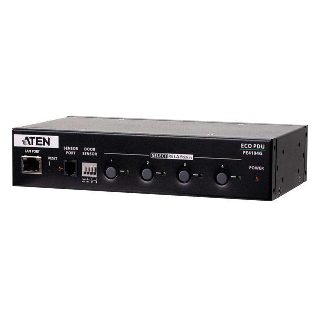 Aten 4 Port 1U 10A Smart Pdu With Outlet Control, 4xC13 Outlets, 100 - 240 Vac, Two-Level Password Security, Remote Authentication Support: Radius