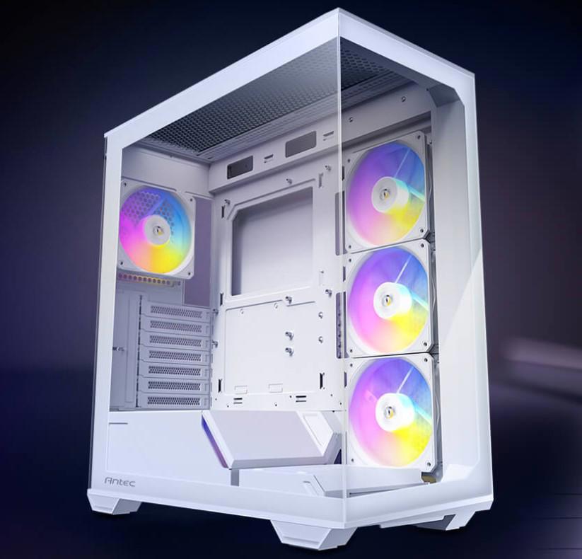 Antec C3 Argb White Atx, 270 Degrees View, 4X Argb PWM Fans Control, Usb-C, 36CM Top, 24CM Front. Cable Management, Gpu 41.5 CM. Ultra Gaming Case