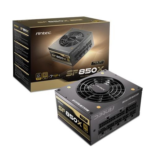 Antec SFX 850W 80+ Gold, Fully-Modular, Atx 3.1, Pci-E 5.1, 92MM Silent Fan, Japanese Caps, Zero RPM, Compact Power Supply, Psu,7 Years Warranty 2024