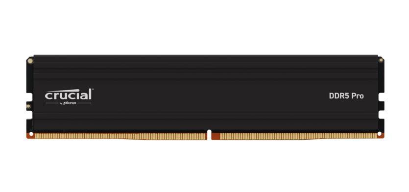 Crucial Pro 32GB (1x32GB) DDR5 Udimm 5600MHz CL46 Black Heat Spreader Support Intel XMP Amd Ryzen Desktop PC Gaming Memory ~Ct32g56c46u5