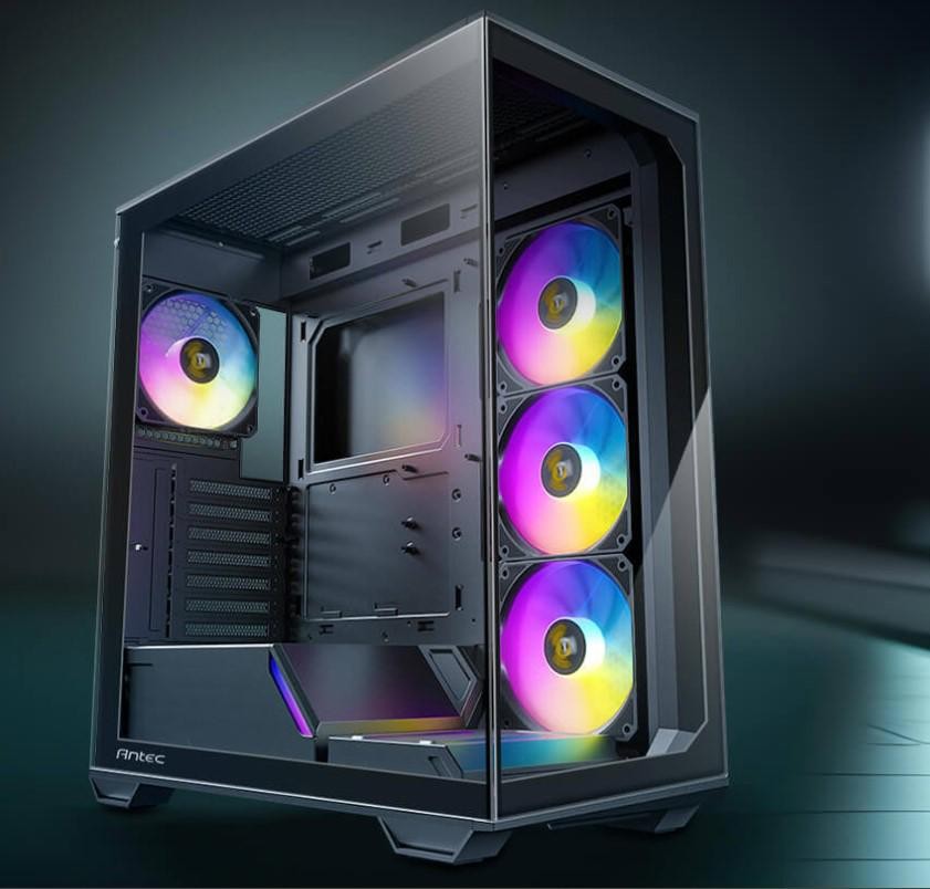 Antec C3 Argb Black Atx, 270 Degrees View, 4X Argb PWM Fans Control, Usb-C, 36CM Top, 24CM Front. Cable Management, Gpu 41.5 CM. Ultra Gaming Case