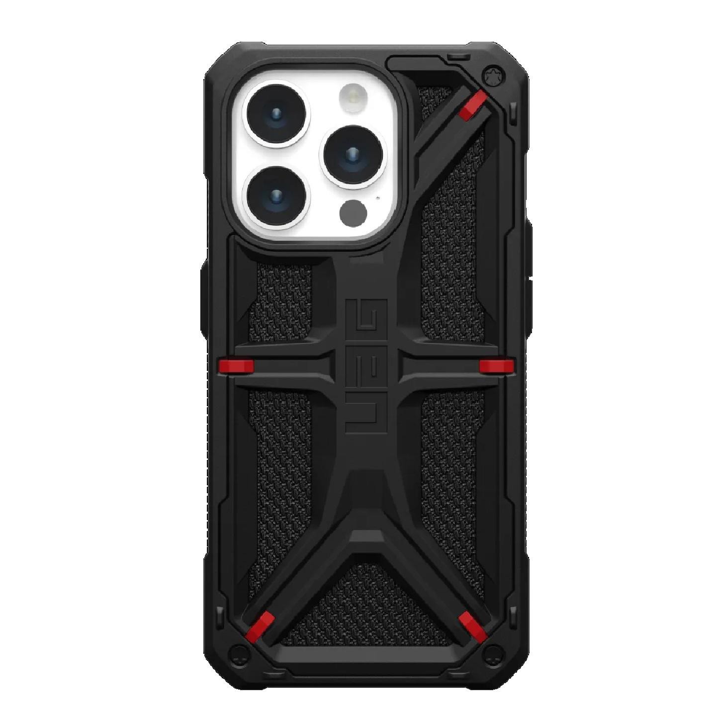 Uag Monarch Kevlar Apple iPhone 15 Pro (6.1') Rugged Case - Kevlar Black(114278113940),20Ft. Drop Protection(6M),5 Layers Protection,10 Years Warranty