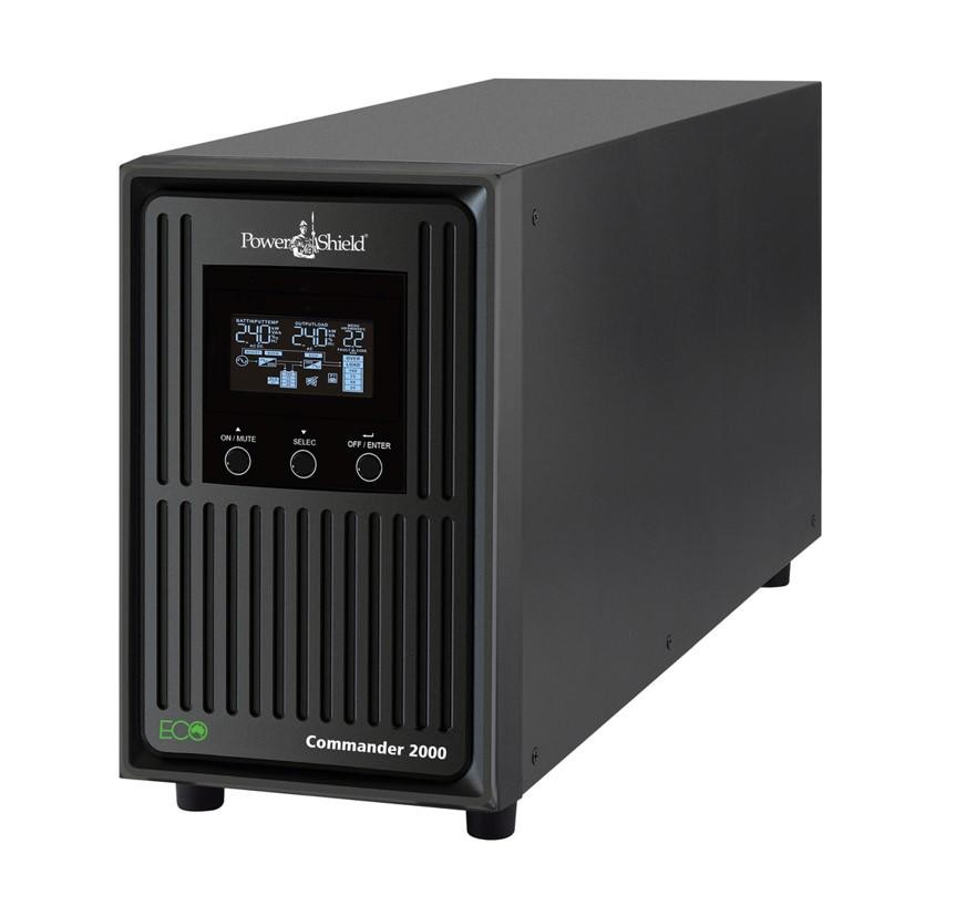 PowerShield Commander 2000Va/1800W - 10Amp, Line Interactive Pure Sine Wave Tower Ups With Avr, 2 Aus Sockets, 10A, C13 X 3, 2-Year Warranty