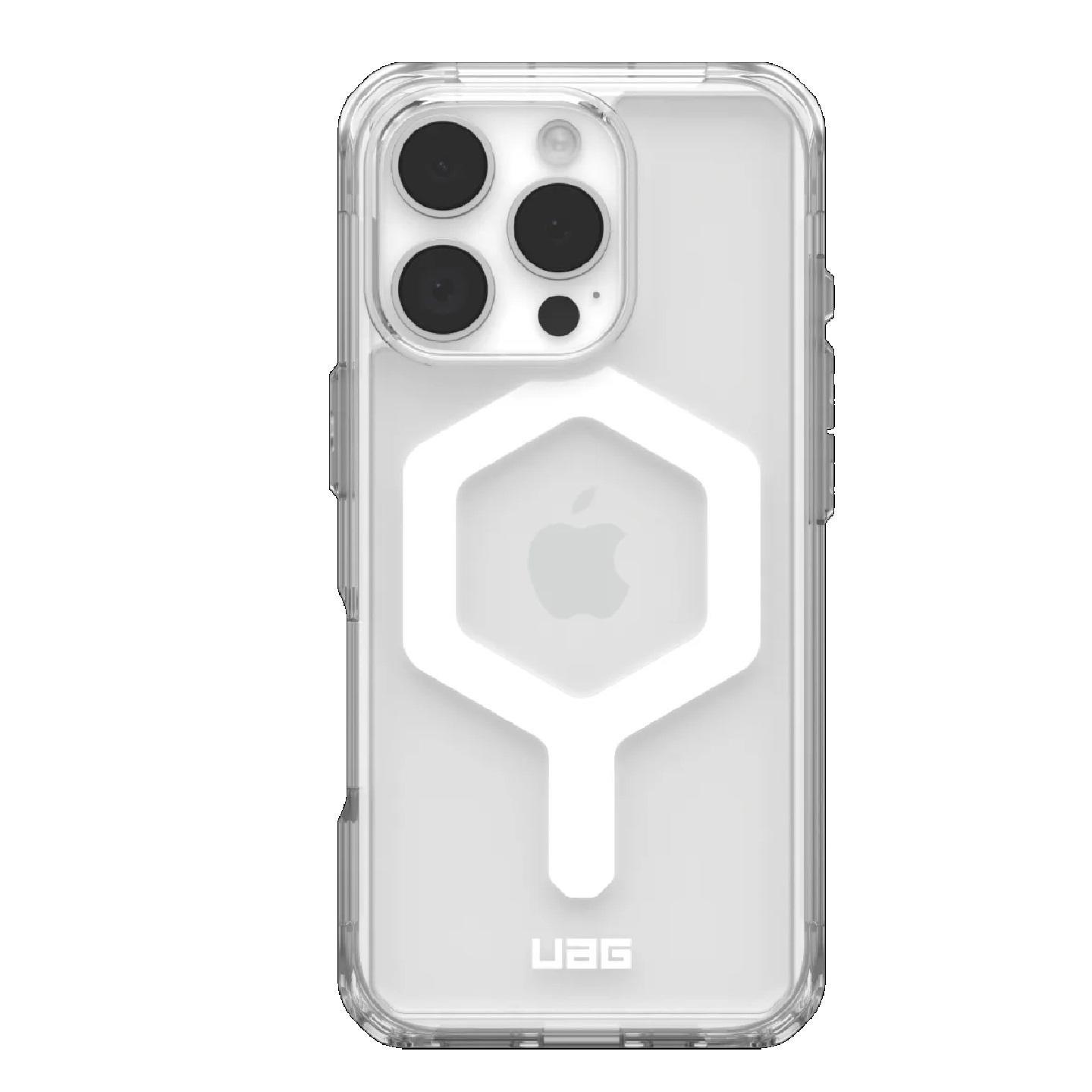 Uag Plyo MagSafe Apple iPhone 16 Pro (6.3') Rugged Case - Ice/White (114480114341), 16FT. Drop Protection (4.8M), Armored Shell, 10 Years Warranty