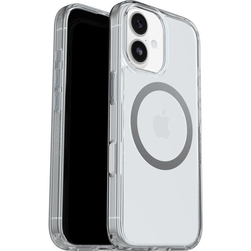 OtterBox Symmetry Clear MagSafe Apple iPhone 17 (6.3') Case Clear - (77-98781), Drop+ 3X Military Standard, Raised Edges, Hassle-Free,7 Years Warranty