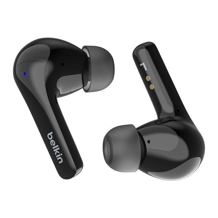 Belkin SoundForm Motion 2 True Wireless Earbuds - Black(AUC010fqBKV2), 33 Hours, Fast Charge, IPX5-Rated, Builit-In Eq Presets, 2 Years Warranty